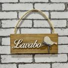 Placa de Porta Lavabo Placa Lavabo Passarinho Decoração de Casa