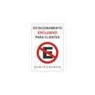 Placa de PVC 3mm ESTAC. EXCLUSIVO CLIENTES 20cmX30cm