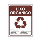 Placa de PVC 3mm LIXO ORGANICO 30cmX40cm