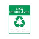 Placa de PVC 3mm LIXO RECICLAVEL 30cmX40cm