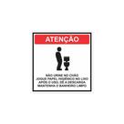 Placa de PVC 3mm ORIENTAÇAO SANITARIO MASCULINO 15cmx15cm