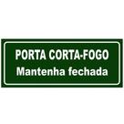 Placa de PVC Fotoluminescente Auto-Adesiva 20x40cm Porta Corta-Fogo Mantenha Fechada - 360 AN - SINALIZE Placa de PVC Fotoluminescente Auto-Adesiva 20x40cm Porta Corta-Fogo Mantenha Fechada - 360 AN - SINALIZE