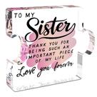 Placa de quebra-cabeça Sister Gift Sepaumo Birthday Acrílico para mulheres Placa de quebra-cabeça Sister Gift Sepaumo Birthday Acrílico para mulheres