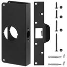 Placa de Reforço para Porta Ftyokmi U 9585 Aço Preto Placa de Reforço para Porta Ftyokmi U 9585 Aço Preto