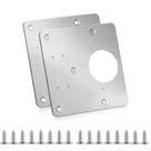 Placa de reparo para dobradiça de armário BSBMIEQM em aço inoxidável 9 x 9 cm