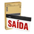 Placa De Saída 6000k Led 2 Lados Bivolt 1w Vermelho - Avant