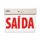 Placa de Saída Emergência Led Blumenau Face Única Bivolt
