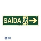 placa de saída fotoluminescente 100x50 cm