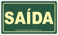 Placa de Saída Sinalização Fotoluminescente S12 Rota De Fuga 15