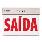 Placa de Saída Vermelha LED Face Dupla