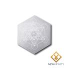 Placa de Selenita 7cm Cubo Metatron Base Energética Placa de Selenita 7cm Cubo Metatron Base Energética