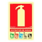 Placa de Sinalizacao 200x300mm EXTINTOR DE AGUA PAF768 ENCARTALE