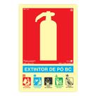Placa de Sinalizacao 200x300mm EXTINTOR DE PO BC PAF772 ENCARTALE