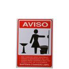 Placa DE Sinalização 20x15 AVISO Banheiro Limpo Feminino C/ NFE Placa DE Sinalização 20x15 AVISO Banheiro Limpo Feminino C/ NFE