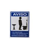 Placa de Sinalização 25x15 mantenha Banheiro Limpo Masculino Placa de Sinalização 25x15 mantenha Banheiro Limpo Masculino