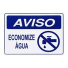 Placa De Sinalização Acesso 15x20cm Aviso Economizw água