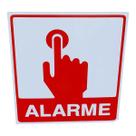 Placa de Sinalização ALARME 20X20 CM Placa de Sinalização ALARME 20X20 CM