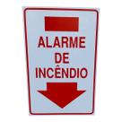 Placa DE Sinalização ALARME DE INCENDIO 20 X 30 CM VERTICAL Placa DE Sinalização ALARME DE INCENDIO 20 X 30 CM VERTICAL