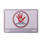 Placa De Sinalização Álcool Para Menores É Proibido 30X20 Pacific - Ps103 F5e