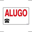 Placa De Sinalização Alugo 30x20 Ekomunike - P-14 F9e Placa De Sinalização Alugo 30x20 Ekomunike - P-14 F9e