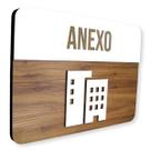Placa De Sinalização Anexo - MDF 30x21cm