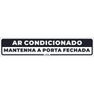 Placa de Sinalização Ar Condicionado Mantenha a Porta Fechada 2