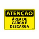 Placa De Sinalização Atenção Área De Carga E Descarga 30x20 Ecom IA - SA68 F9e Placa De Sinalização Atenção Área De Carga E Descarga 30x20 Ecom IA - SA68 F9e