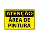 Placa De Sinalização Atenção Área De Pintura 30x20 Ecom IA - SA43 F9e