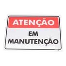 Placa de Sinalização ATENÇÃO EM MANUTENÇÃO Ref PR 2006 ENCARTALE Placa de Sinalização ATENÇÃO EM MANUTENÇÃO Ref PR 2006 ENCARTALE