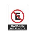 Placa De Sinalização Atenção Garagem Dia E Noite