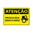 Placa De Sinalização Atenção Proteja Seus Dedos E Mãos 30x20 Ecom IA - SA12 F9e Placa De Sinalização Atenção Proteja Seus Dedos E Mãos 30x20 Ecom IA - SA12 F9e