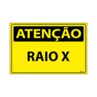 Placa De Sinalização Atenção Raio-X 30x20 Ecom IA - SA58 F9e