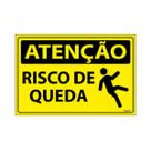 Placa De Sinalização Atenção Risco De Queda 30x20 Ecom IA - SA101 F9e