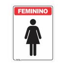 Placa de Sinalização Banheiro Feminino 2