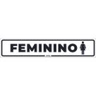 Placa de Sinalização Banheiro Feminino 3