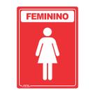 Placa de Sinalização Banheiro Feminino