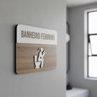 Placa De Sinalização Banheiro Feminino