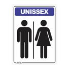 Placa de Sinalização Banheiro Unissex
