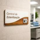 Placa de Sinalização Central de Esterilização Placa de Sinalização Central de Esterilização