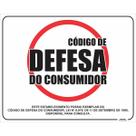Placa de Sinalização Código de Defesa do Consumidor Placa de Sinalização Código de Defesa do Consumidor