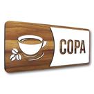 Placa De Sinalização Copa - MDF 30x13cm