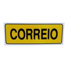 Placa de Sinalização CORREIO 7 X20 CM AMARELO Placa de Sinalização CORREIO 7 X20 CM AMARELO