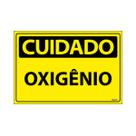 Placa De Sinalização Cuidado Oxigênio 30x20 Ecom IA - SC76 F9e