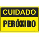 Placa de Sinalização Cuidado Peróxido Placa de Sinalização Cuidado Peróxido