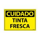 Placa De Sinalização Cuidado Tinta Fresca 30x20 Ecom IA - SC81 F9e
