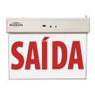 Placa de Sinalização de Saida 2 Face - Blumenau Iluminação 35 Lumens - 1W