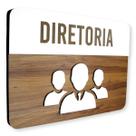 Placa De Sinalização Diretoria - MDF 30x21cm
