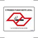 Placa De Sinalização É Proibido Fumar Neste Local 25x20 Ekomunike - P-5/2 F9e