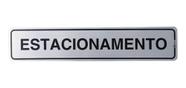 Placa De Sinalização Em Alumínio 5x25 - Estacionamento Placa De Sinalização Em Alumínio 5x25 - Estacionamento