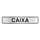 Placa de Sinalização em Alumínio Organização e Identificação de Ambientes 5X25CM CAIXA Placa de Sinalização em Alumínio Organização e Identificação de Ambientes 5X25CM CAIXA